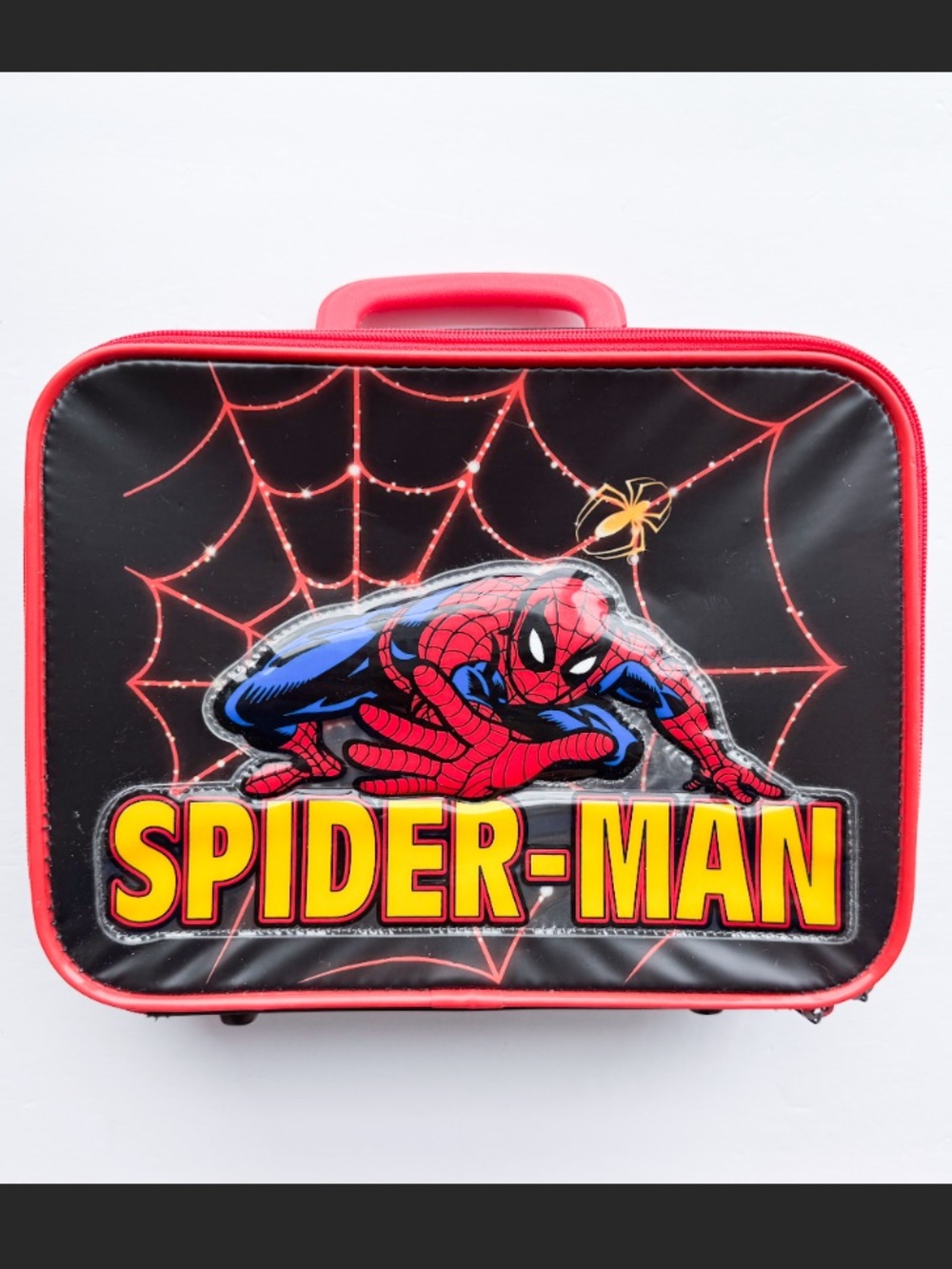 Vintage 2002 Spider-Man Kids Travel Case Bag Suitcase Trolley Sleeve Marvel